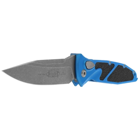 Nóż automatyczny Microtech Socom Elite Auto S/E Blue Aluminium, Apocalyptic M390MK by Tony Marfione (160A-10APBL)