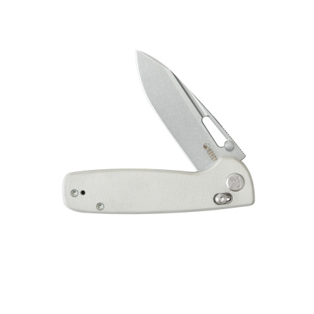 Nóż składany Kubey Bluff White G10, Sandblasted 14C28N by Garet Caronna (KU248G)