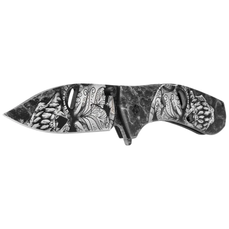 Nóż składany Martinez Albainox 3D Skull Aluminium, 3D Printed 3Cr13Mov (18477)
