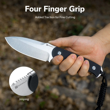 Nóż Sencut Toxodon Black G10, Stonewashed 9Cr18MoV (S24036-1)