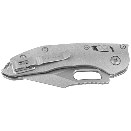 Nóż składany Microtech Marfione Select Stitch Ram-Lok S/E Titanium, Double Vapor Blast HW, Stonewashed M390MK by Borka Blades and Tony Marfione (169RL-10MS1)