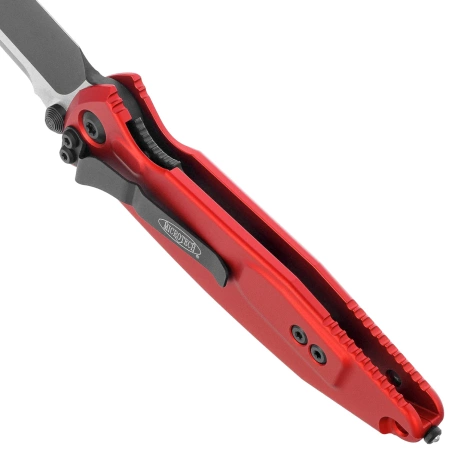 Microtech Socom Elite S/E-M Knife Red Aluminum, Black M390MK by Tony Marfione (160-1RD)