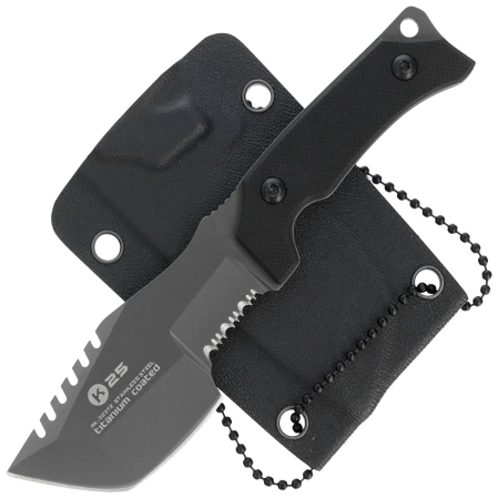 Nóż na szyję K25 RK-32372 Neck Knife Black G10, Titanium 7Cr17Mov