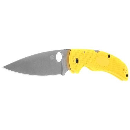 Spyderco Native Chief 2 Lightweight Salt Knife Yellow FRN, Satin MagnaCut by Sal Glesser (C244PYL)
