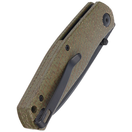 Nóż składany Civivi Sokoke Green Burlap Micarta, Black Stonewashed 14C28N by Ray Laconico (C22007-2)