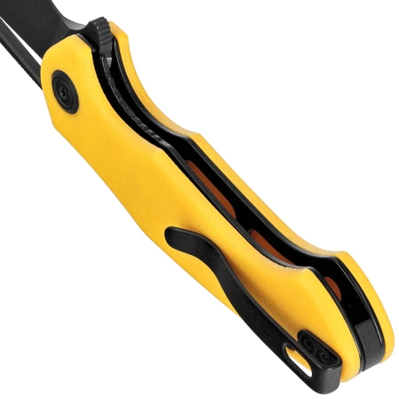 Nóż składany Kubey Dugu Yellow G10, Blackwashed 14C28N (KU210J)