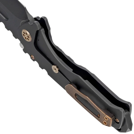 Medford Praetorian T DP Black DLC Titanium, Bronze HW/Clip, Black DLC S45VN by Greg Medford (MK0124PD-30PV-T1C1-BP)