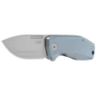 LionSteel Nano Knife Blue Titanium, Satin MagnaCut (NA01 BL)