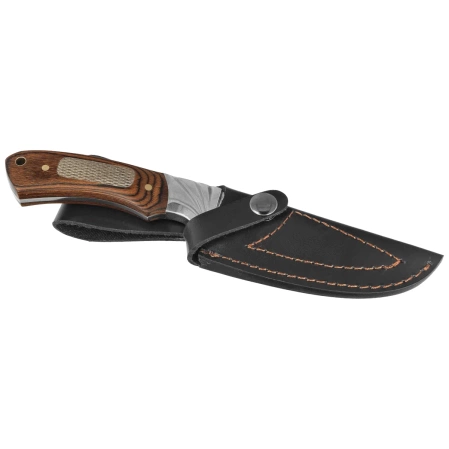 Martinez Albainox Hunting Knife Brown Micarta, Mirror 3Cr13Mov (32272)
