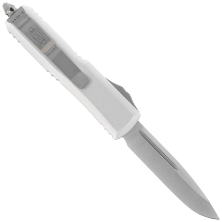 Nóż automatyczny OTF Microtech UTX-85 S/E Natural Clear Aluminium, Satin M390 (231-4CR)