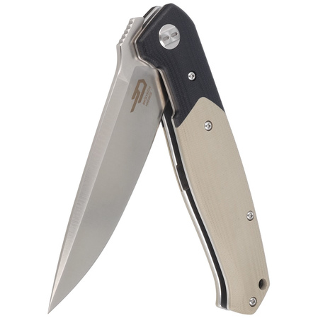 Bestech Knife Swordfish Black / Beige G10, Satin D2 (BG03B)