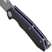 Kubey Coeus Knife Black/Purple G10, Beadblasted 14C28N (KU122R)