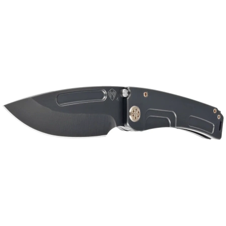 Nóż składany Medford Marauder-H D/P, Black DLC Titanium, Bronze HW/Clip, DLC S45VN by Greg Medford (MK0454PD-30PV-T1C1-BP)