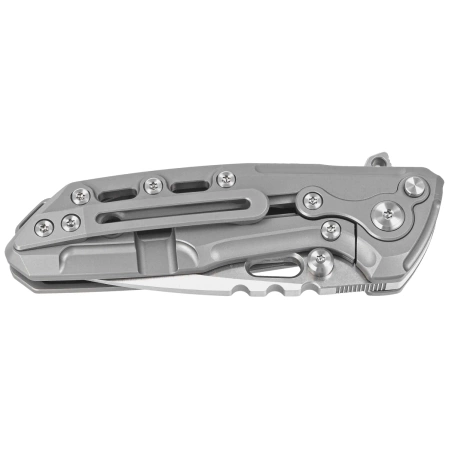 Reate T1000-V2 Titanium Bead Blasted Knife, Stonewashed/Satin M390 by Alvin Lee