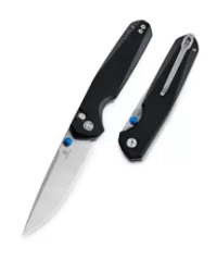 Bestechman Velix Knife Black G10, Satin/Stonewashed 14C28N by Ostap Hel (BMK07A)