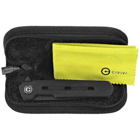 Civivi Navo Knife Black G10, Black Stonewashed Nitro-V by Ostap Hel (C25015A-1)