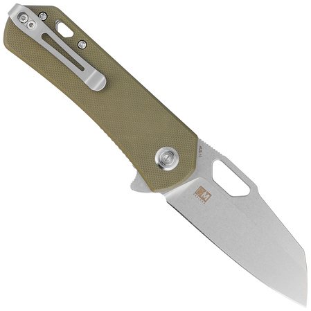 Nóż składany Kubey Knife Duroc Dark Green G10, Bead Blasted AUS-10 by Colin Maisonpierre (KU332G)