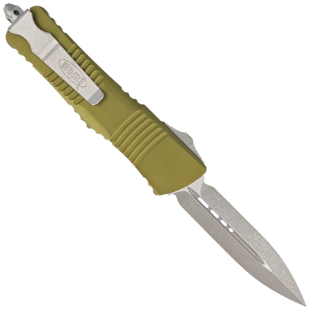 Nóż automatyczny OTF Microtech Combat Troodon D/E OD Green Aluminium, Apocalyptic M390 by Tony Marfione (142-10APOD)