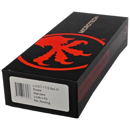 Microtech LUDT Gen III T/E Automatic Knife Purple Aluminum, Black M390MK by Tony Marfione (1136-1PU)