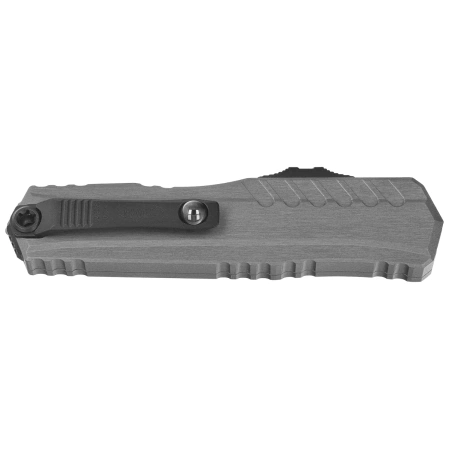 Nóż automatyczny OTF Microtech Cypher II D/E Natural Clear Aluminium, Black M390MK F/S by Deryk Munroe and Tony Marfione (1242-3NC)