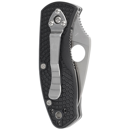 Nóż składany Spyderco Ambitious Black FRN, Plain 8Cr13MoV (C148PBK)