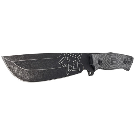 Nóż FOX Native Sandblasted Black Micarta, Black Idroglider Stone Washed D2 by Andrea Todesco (FX-611)