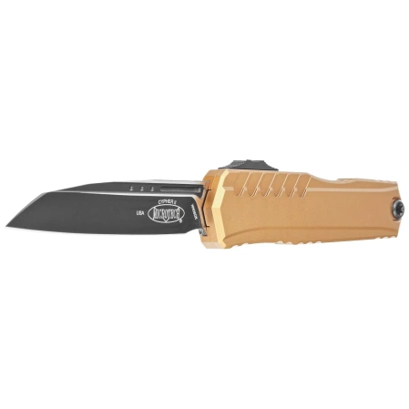 Nóż automatyczny OTF Microtech Cypher II S/E Tan Aluminium, Black M390MK by Deryk Munroe and Tony Marfione (1241-1TA)
