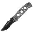 K25 RK-19221 Knife Rubbered Black Aluminium, Black Titanium 7Cr17Mov