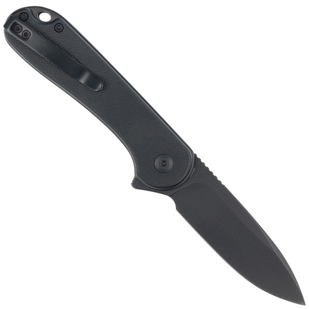 Civivi Button Lock Elementum II Knife Black G10, Black Stonewashed Nitro-V (C18062P-1)