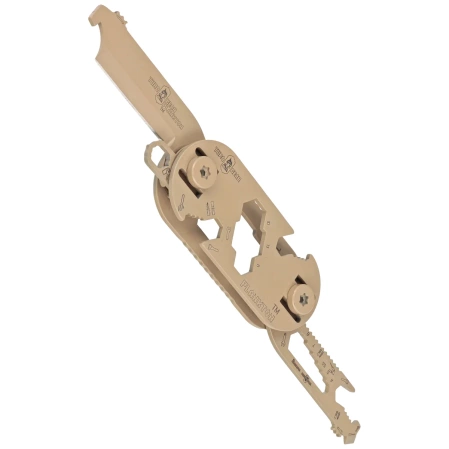 MultiTool Turq Gear Plankton Set (Tool No.1, 2, 3 ,4 ,Clips, T-25 Torx Bits, System-M srew set, washers) Ceracote Desert Sand