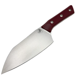 Microtech Santoku 6'' Kitchen Knife Merlot G10, Stonewashed MK390 (3200-10MR)