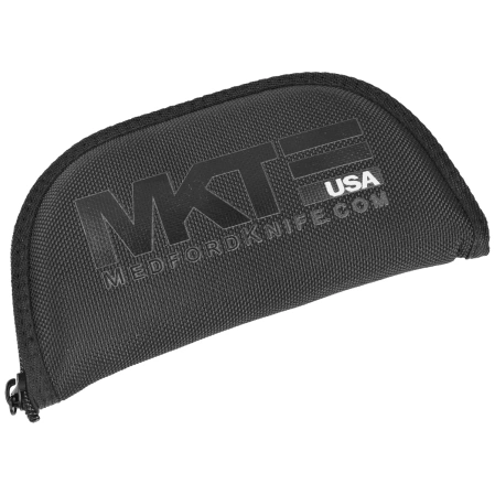 Nóż składany Medford Praetorian Slim D/P Flamed Titanium, DLC HW, Blue Clip, Black DLC S45VN by Greg Medford (MK2084TD-03TM-TPCP-Q4)