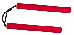 Martinez Albinox Training Nunchacks Red Foam (39807)