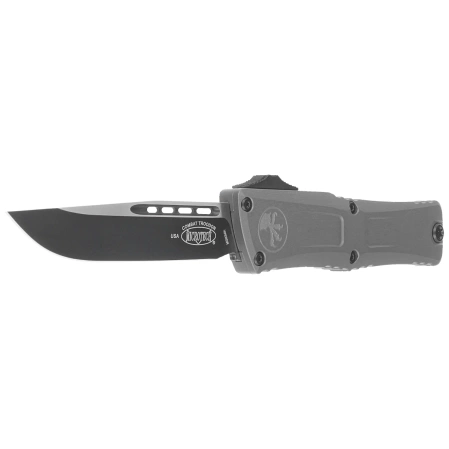 Nóż automatyczny OTF Microtech Combat Troodon Gen III S/E Natural Clear Aluminium, Black M390MK by Tony Marfione (1143-1NC)