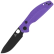 Bestechman Angry Owl Knife Purple G10, Black PVD D2 by Keanu Alfaro (BMK12E-2)