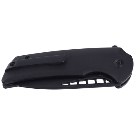 WE Knife Mini Malice Black Titanium, Black Stonewashed CPM 20CV by Ferrum Forge (WE054BL-1)