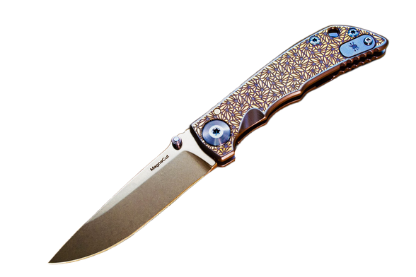 Nóż składany Spartan Blades Harsey 3.25 Folder Regal Titanium, Stonewashed MagnaCut by William W. Harsey (SF10 Custom Regal)