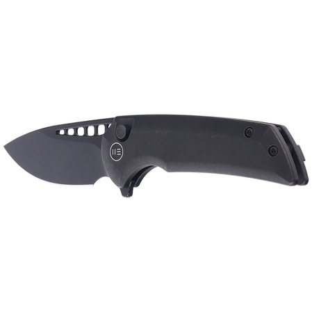 WE Knife Mini Malice Black Titanium, Black Stonewashed CPM 20CV by Ferrum Forge (WE054BL-1)