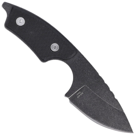 Herbertz CJH Neck Knife Black G10, Black Stonewashed 420 (10000345)