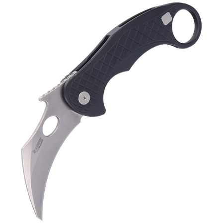 Nóż składany LionSteel L.E.One Karambit Black Aluminium, Stonewashed MagnaCut by Emerson Design (LE1 A BS)