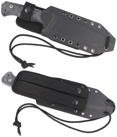 Nóż LionSteel Black Canvas Micarta, Satin CPM 3V by Molletta (T6 3V CVB)