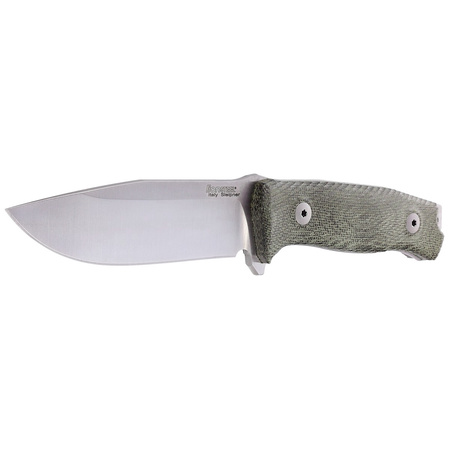 Nóż LionSteel M5 Green Canvas Micarta, Satin Blade Sleipner (M5 CVG)