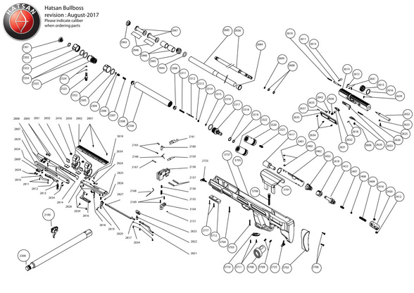 Hammer sear pin for Hatsan AT44, Airmax, Nova, Gladius, Trophy air rifle (2618)